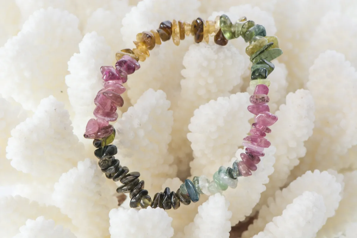 Armband mit bunten Turmalinen