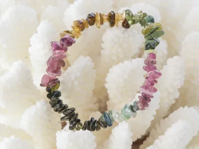 Armband mit bunten Turmalinen