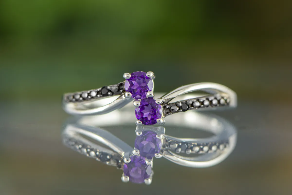 Ring mit Amethysten
