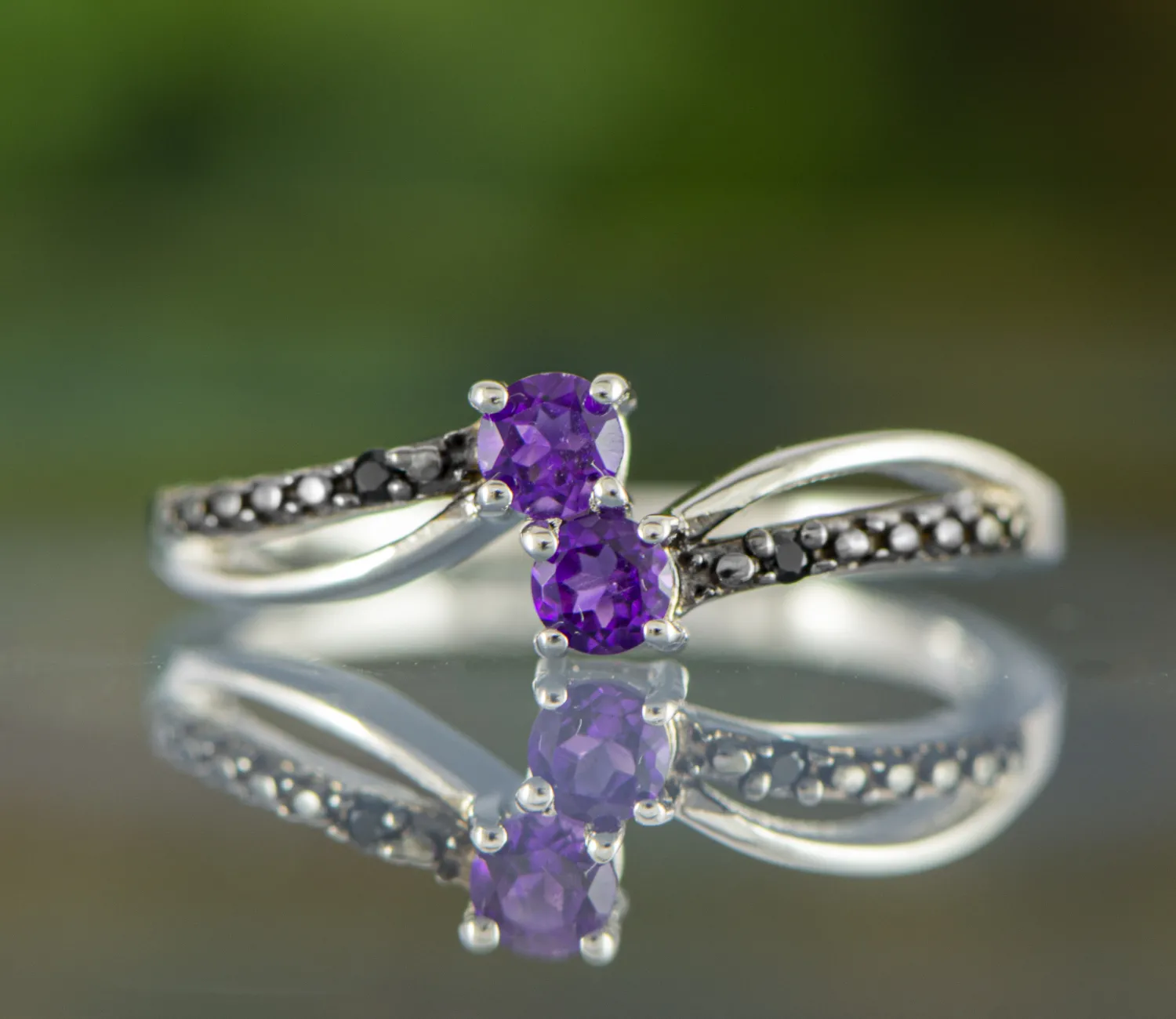 Ring mit Amethysten