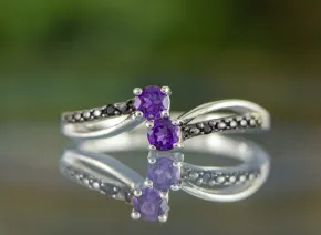 Ring mit Amethysten