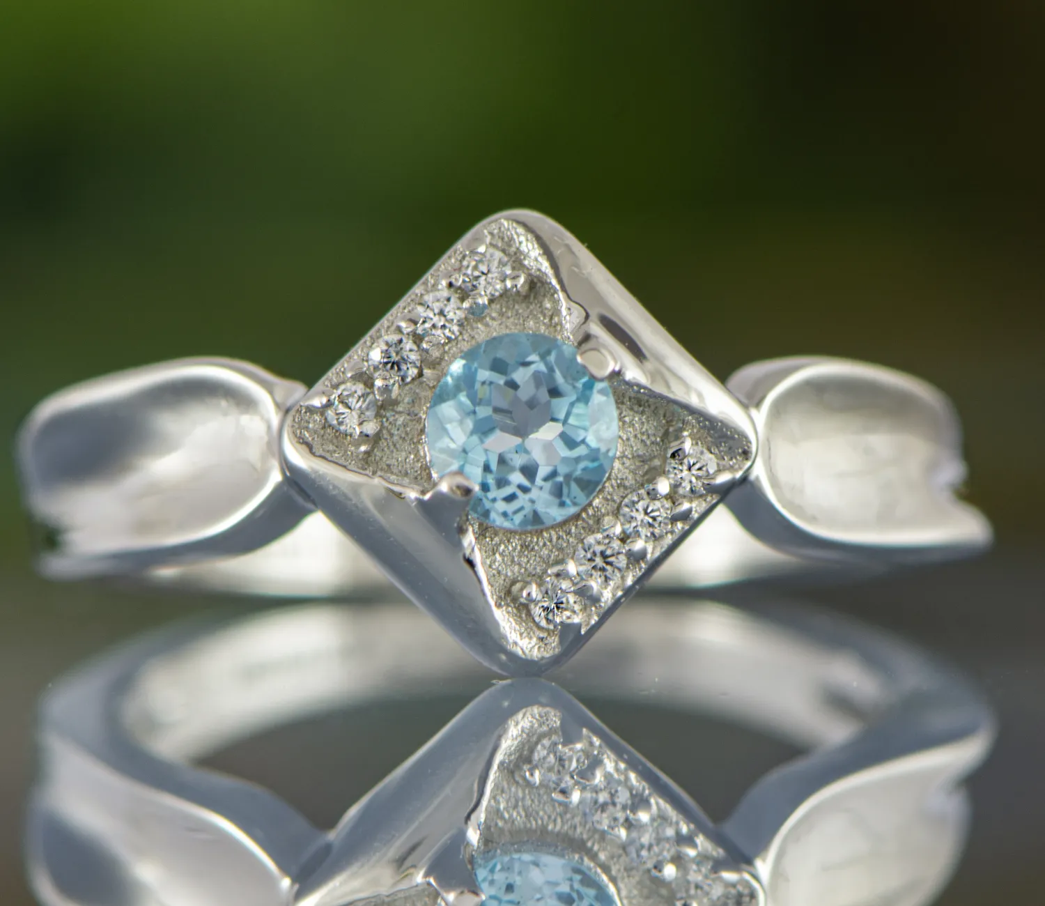 Blauer Topas Ring