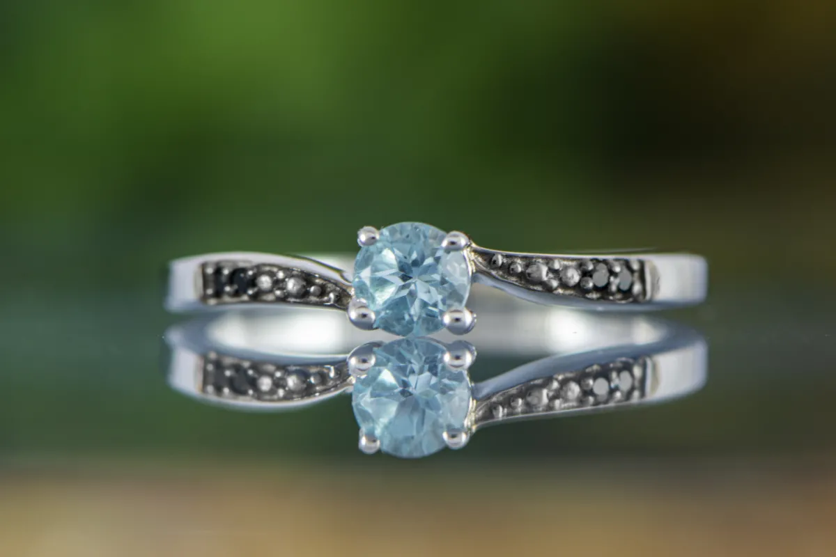 Blauer Topas Ring