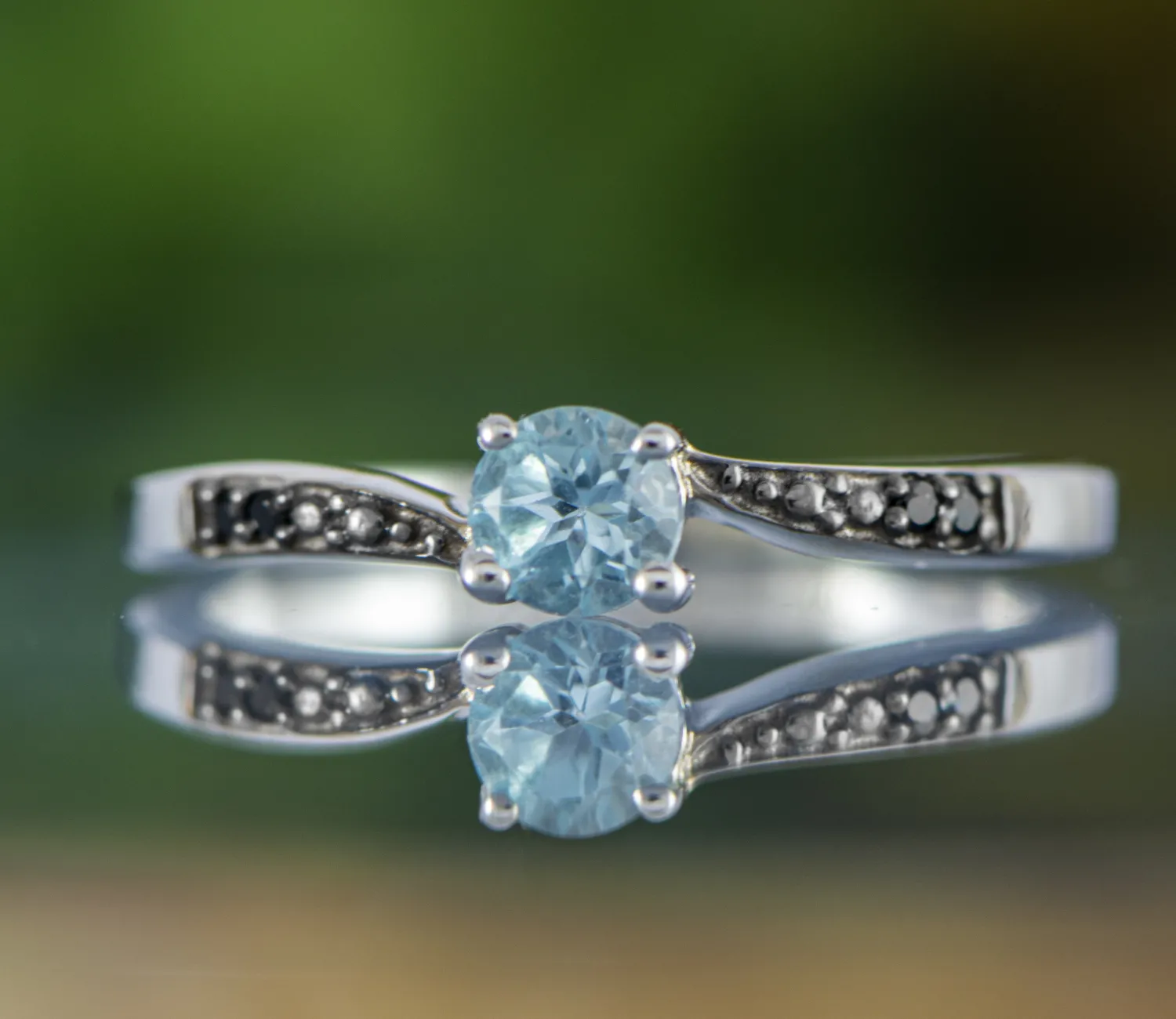 Blauer Topas Ring