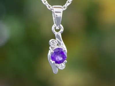 Anhänger mit Amethyst