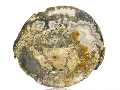 Landschaftsachat Platte 26x24cm.