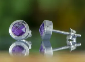 Ohrringe mit Amethyst