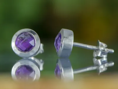 Ohrringe mit Amethyst