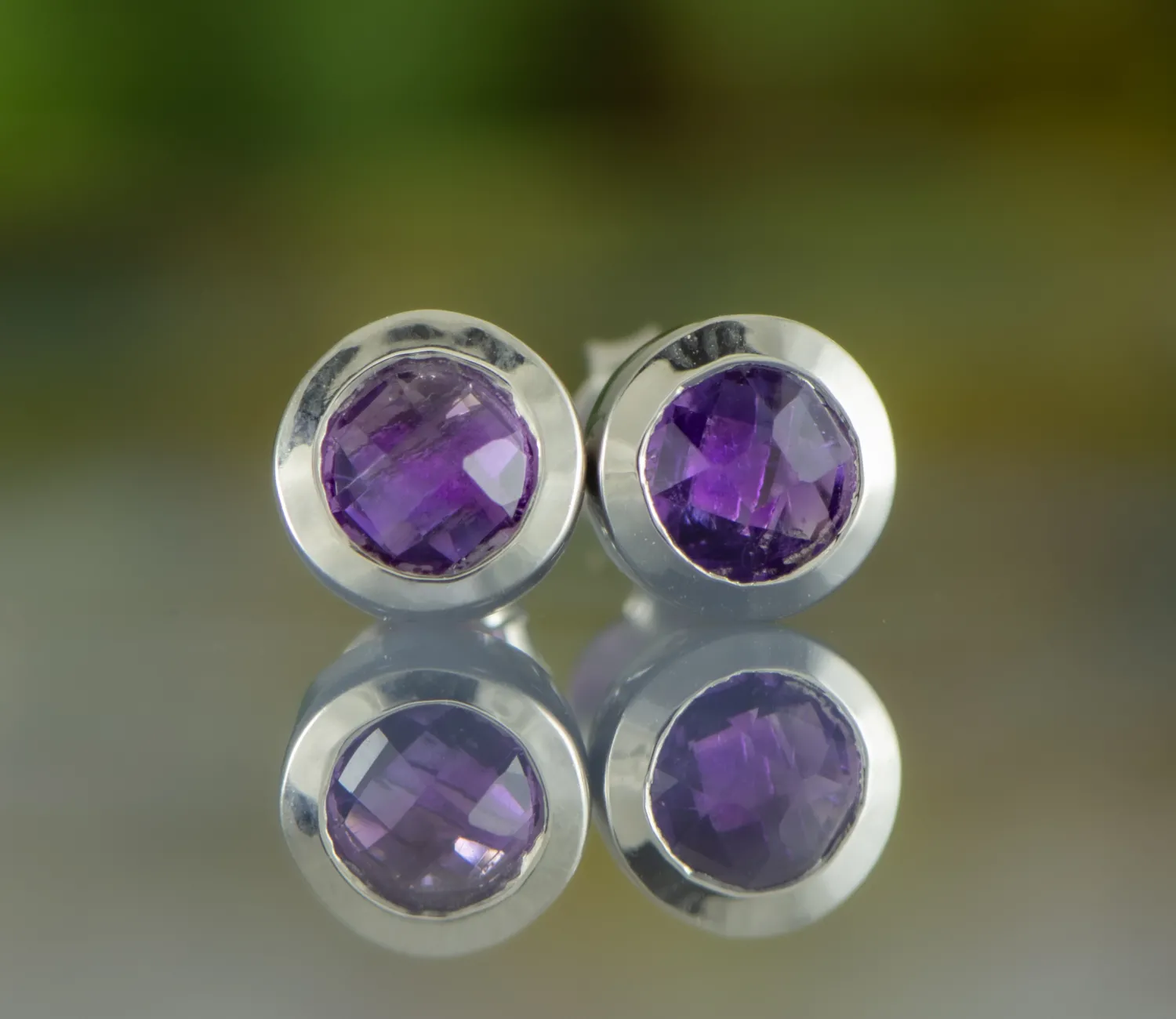 Ohrringe mit Amethyst