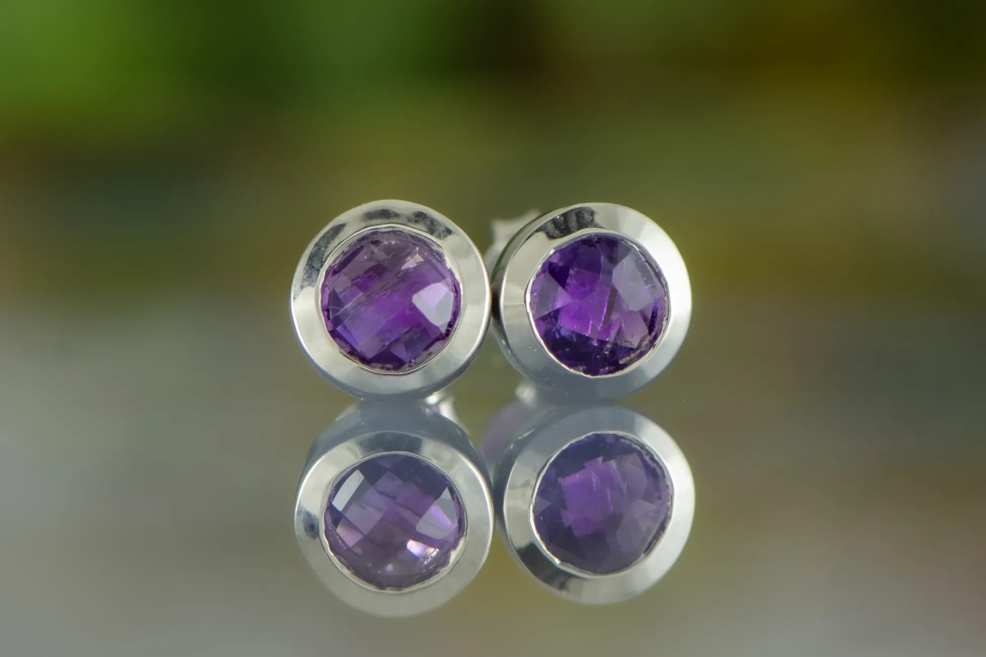 Ohrringe mit Amethyst