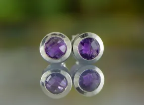 Ohrringe mit Amethyst