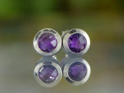 Ohrringe mit Amethyst