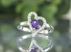 Ring mit Amethyst