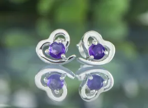 Ohrringe mit Amethyst