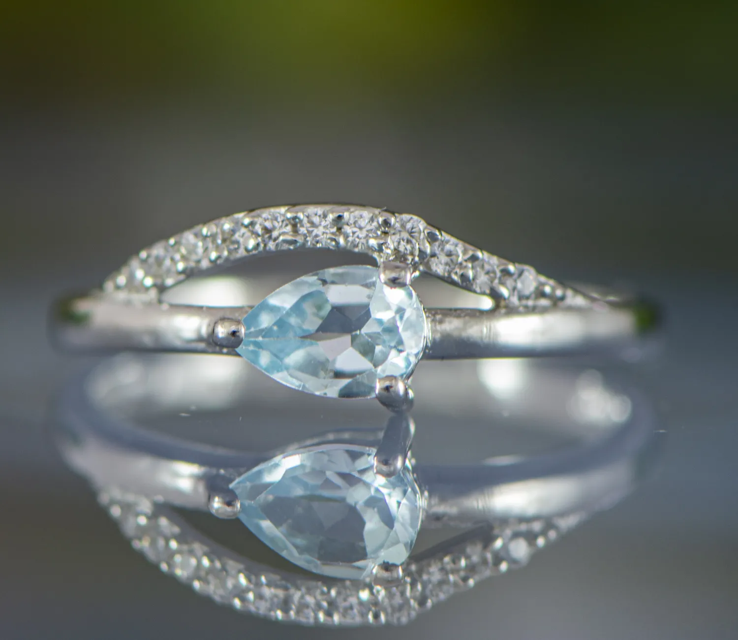 Blauer Topas Ring