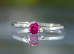 Ring mit rosa Topas
