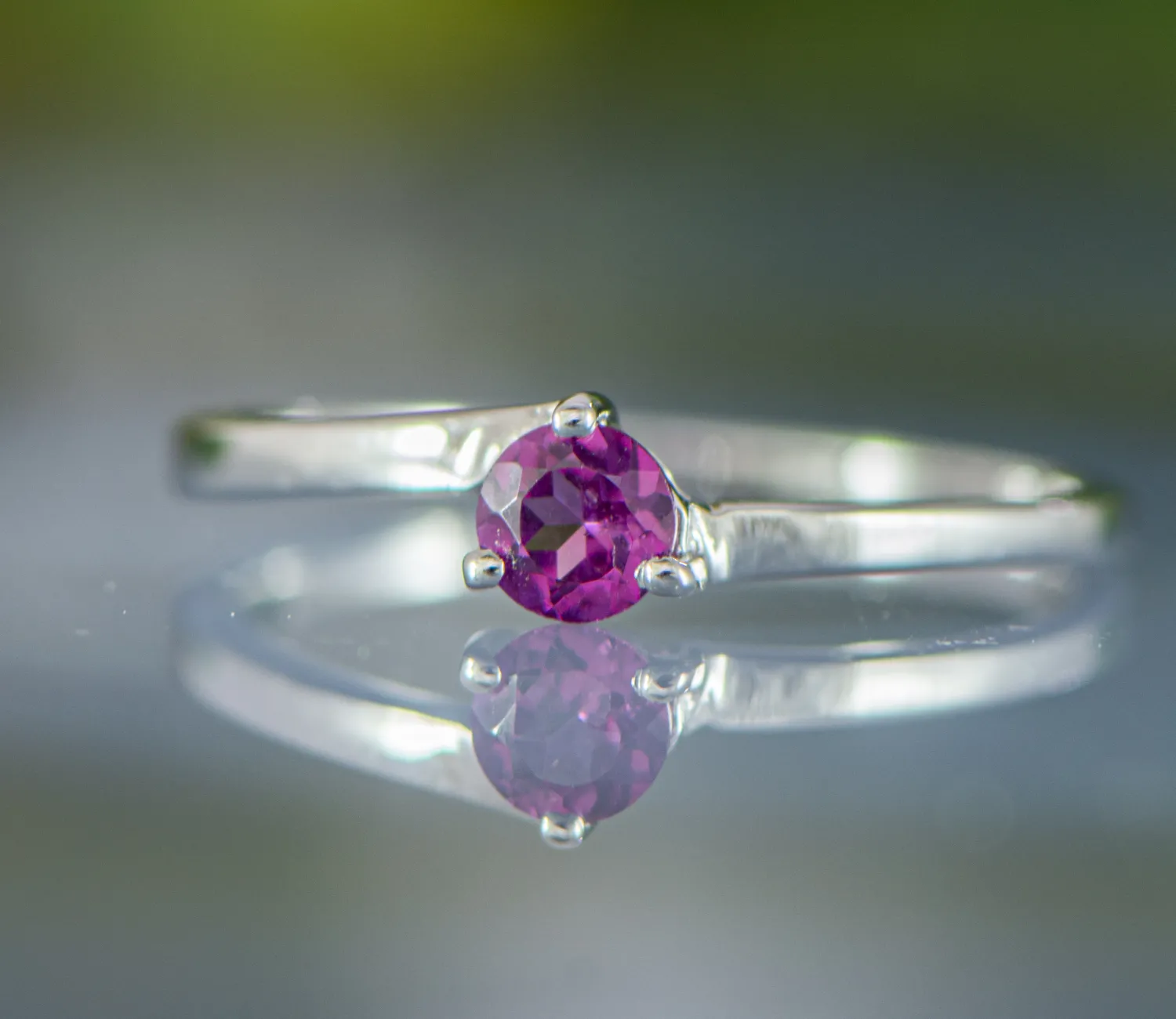 Ring mit Granat Rhodolith