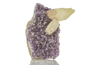Amethyst mit Calcit