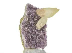 Amethyst mit Calcit