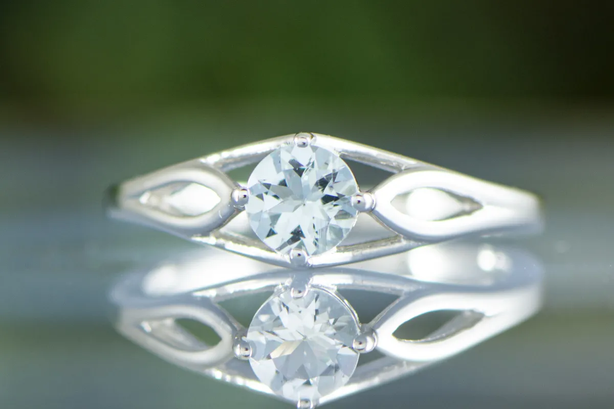 Ring mit Aquamarin