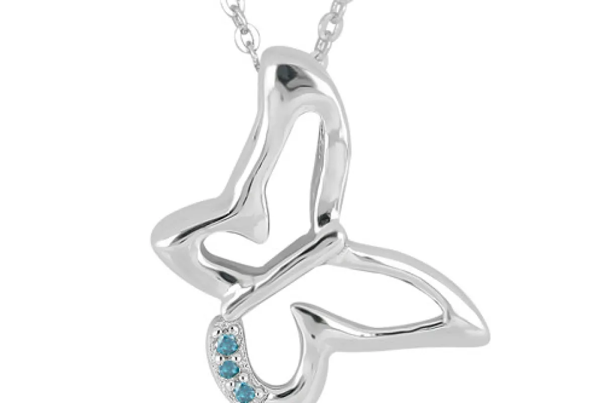 Anhänger mit Blauen Diamanten