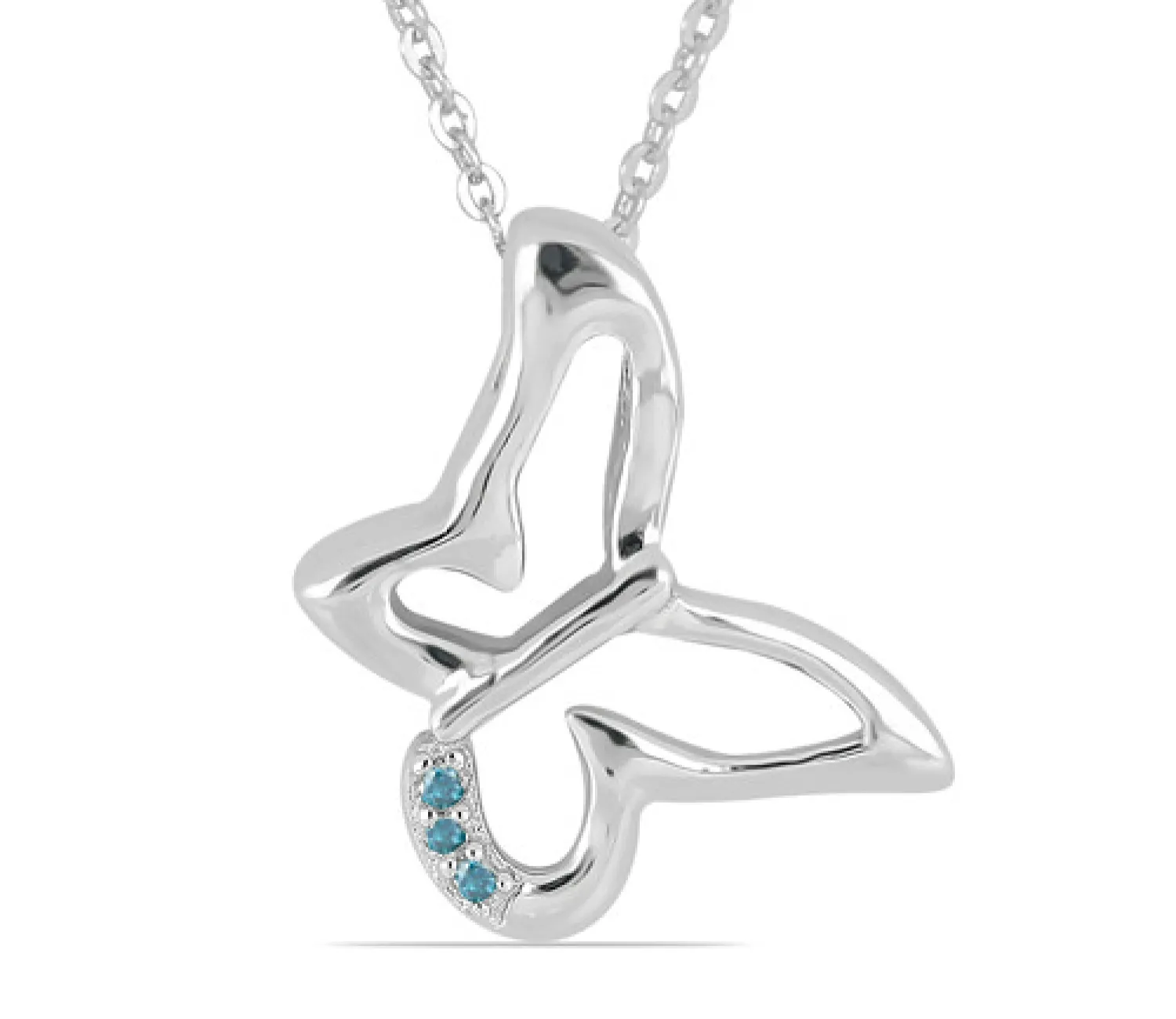 Anhänger mit Blauen Diamanten