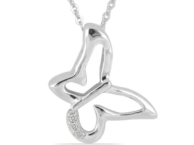 Anhänger mit Diamanten "Schmetterling"