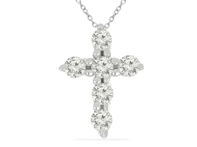 Silbernes Kreuz mit Diamanten