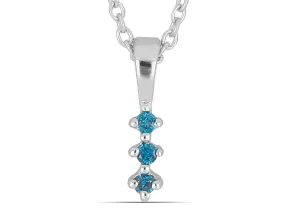 Anhänger mit blauen Diamanten