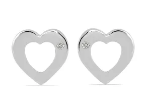 Ohrringe mit Diamanten "Herzen"
