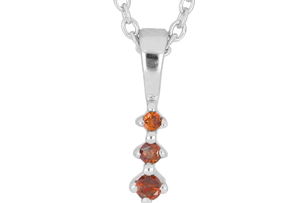 Anhänger mit roten Diamanten