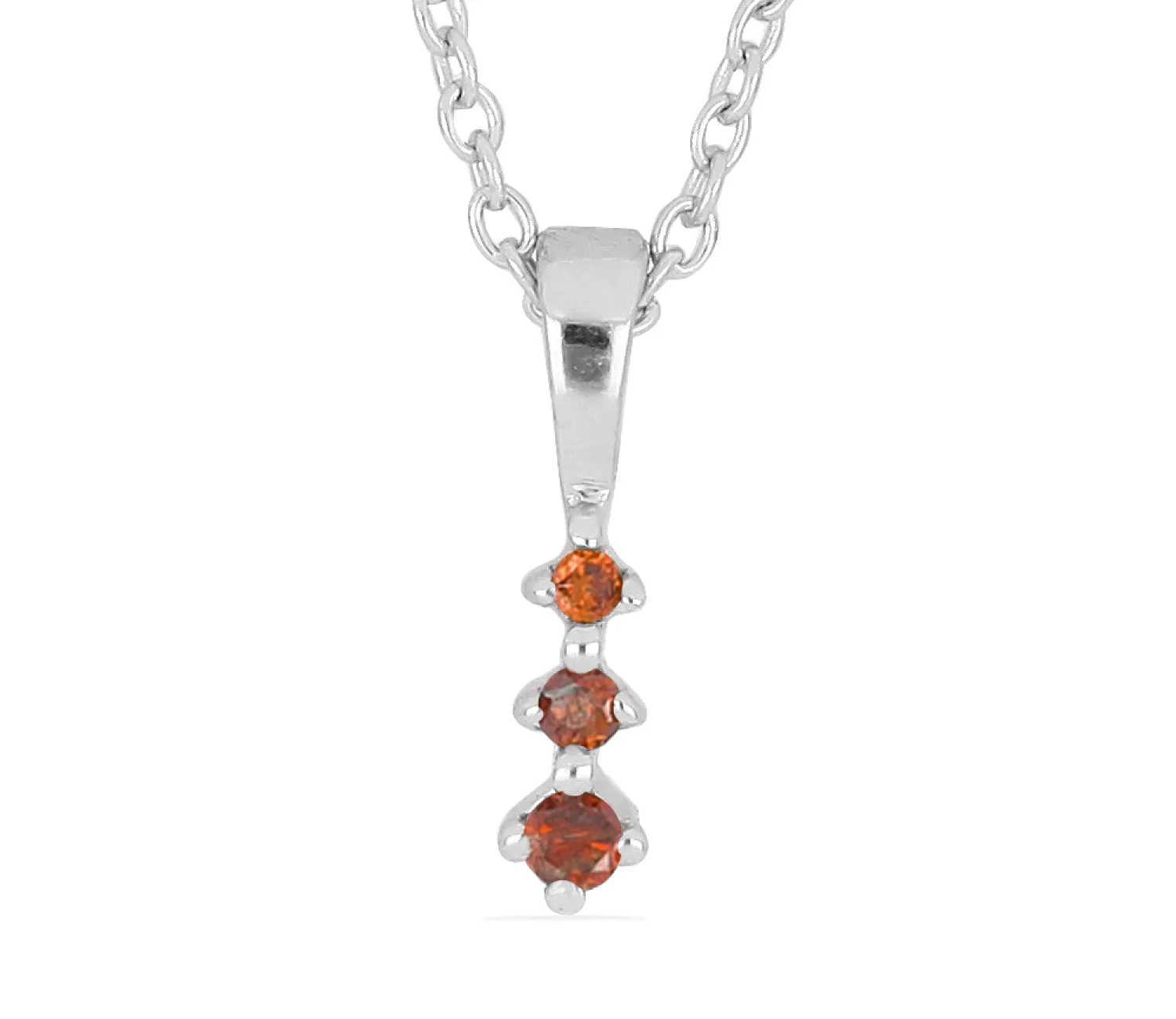 Anhänger mit roten Diamanten