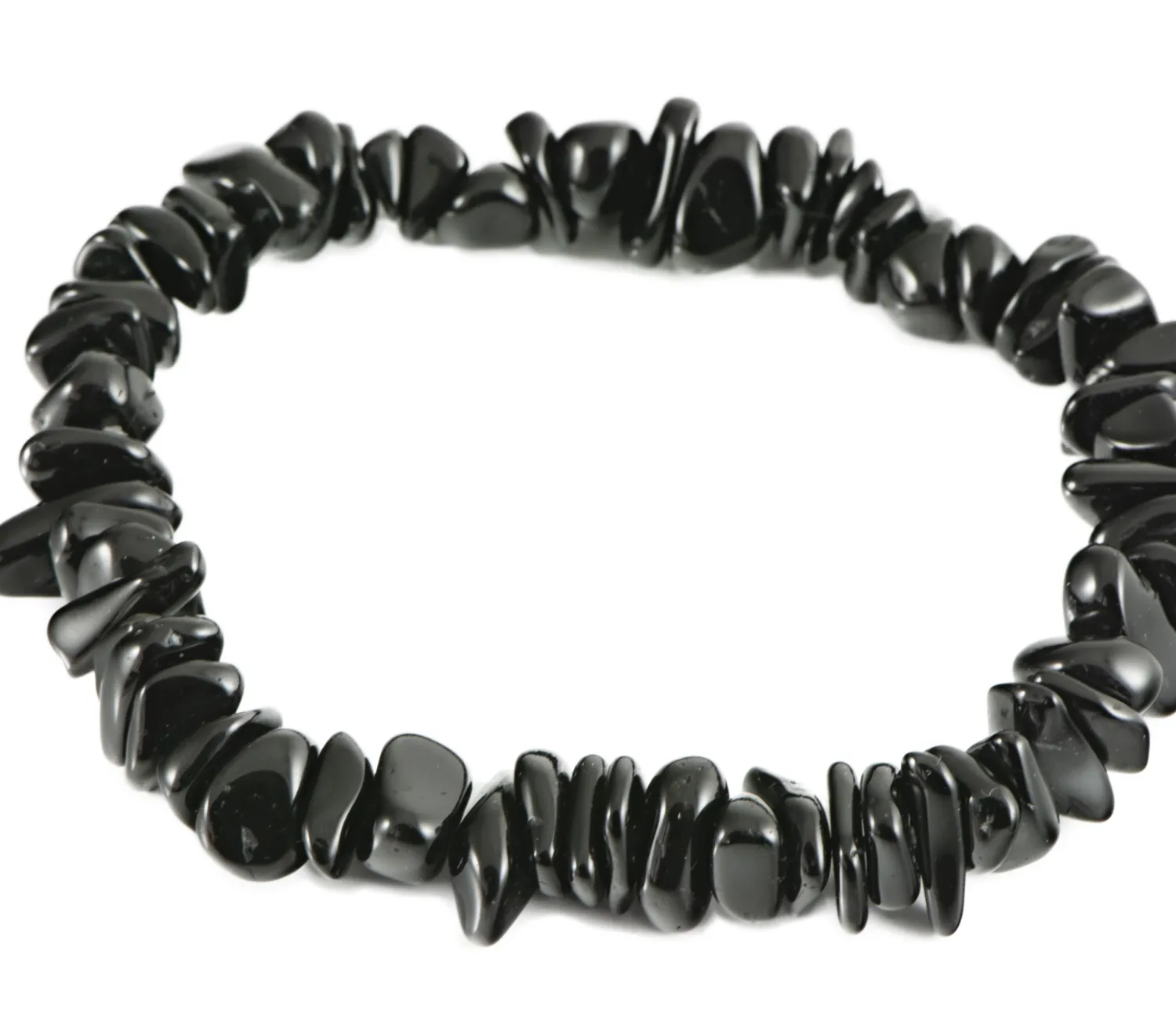 Armband aus schwarzem Turmalin - Chips