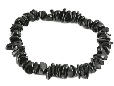 Armband aus schwarzem Turmalin - Chips