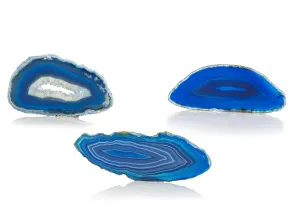 Blauer Achat-Scheibe