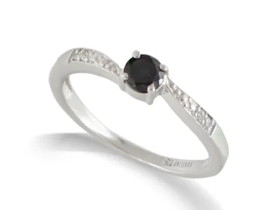 Silberring mit Onyx