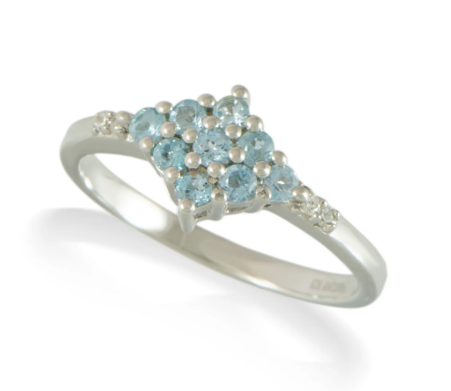 Ring mit Blauen Topasen