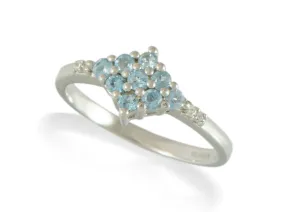 Ring mit Blauen Topasen