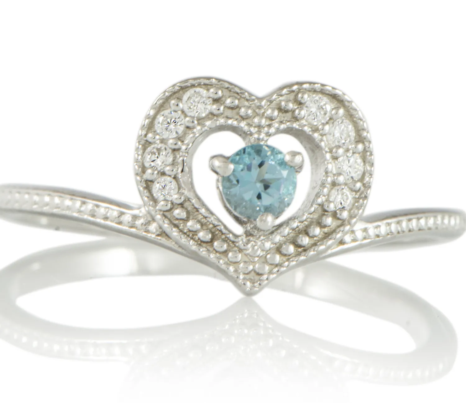 Silberring mit Blauem Topas