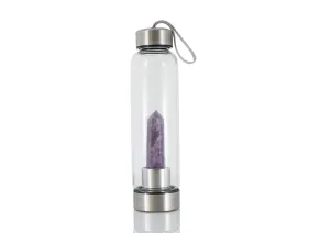 Wasserflasche mit Amethyst