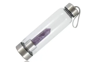 Wasserflasche mit Amethyst
