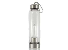 Wasserflasche mit Bergkristall