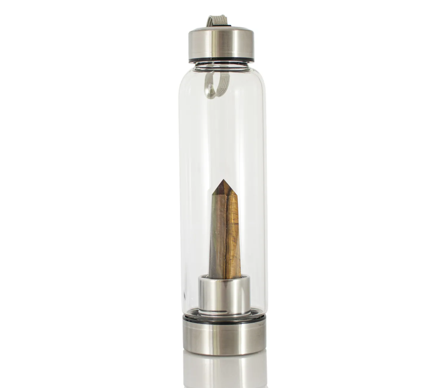 Wasserflasche mit Tigerauge