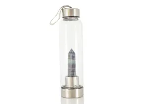 Wasserflasche mit Fluorit