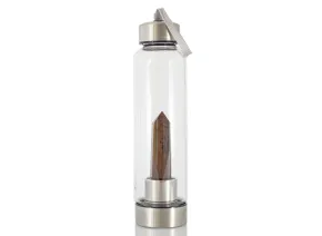 Wasserflasche mit Mahagoni-Obsidian