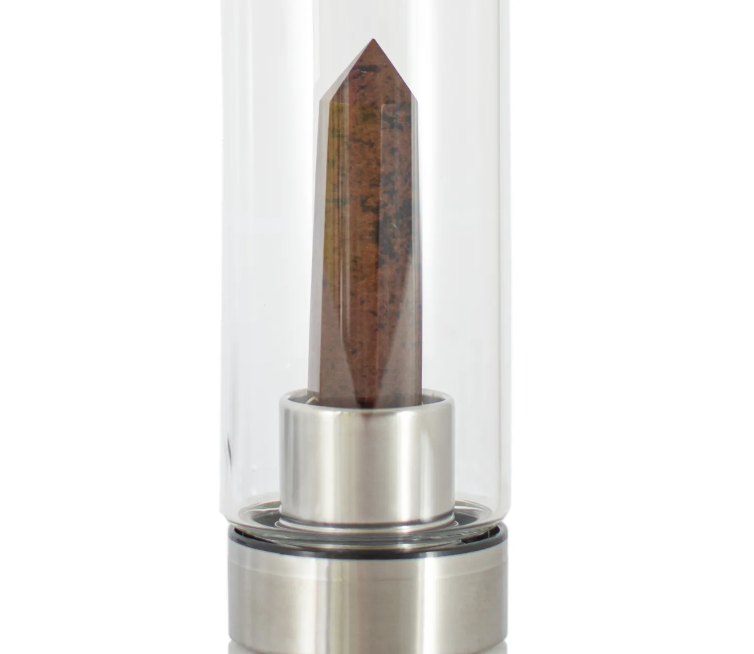 Wasserflasche mit Mahagoni-Obsidian