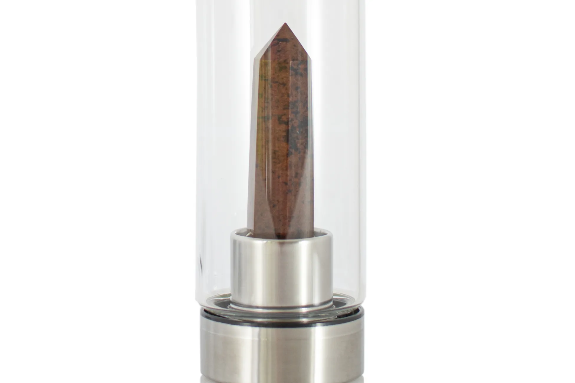 Wasserflasche mit Mahagoni-Obsidian
