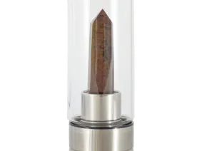 Wasserflasche mit Mahagoni-Obsidian