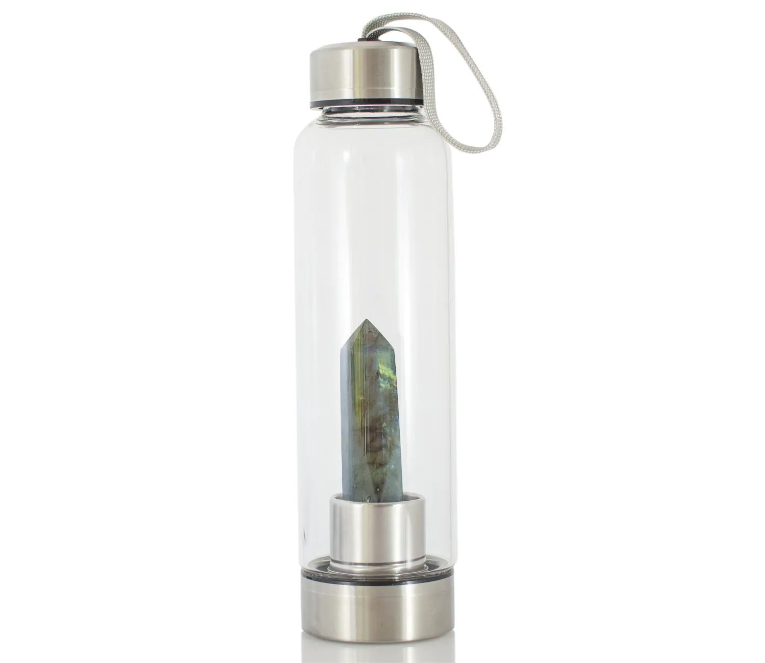 Wasserflasche mit Labradorit