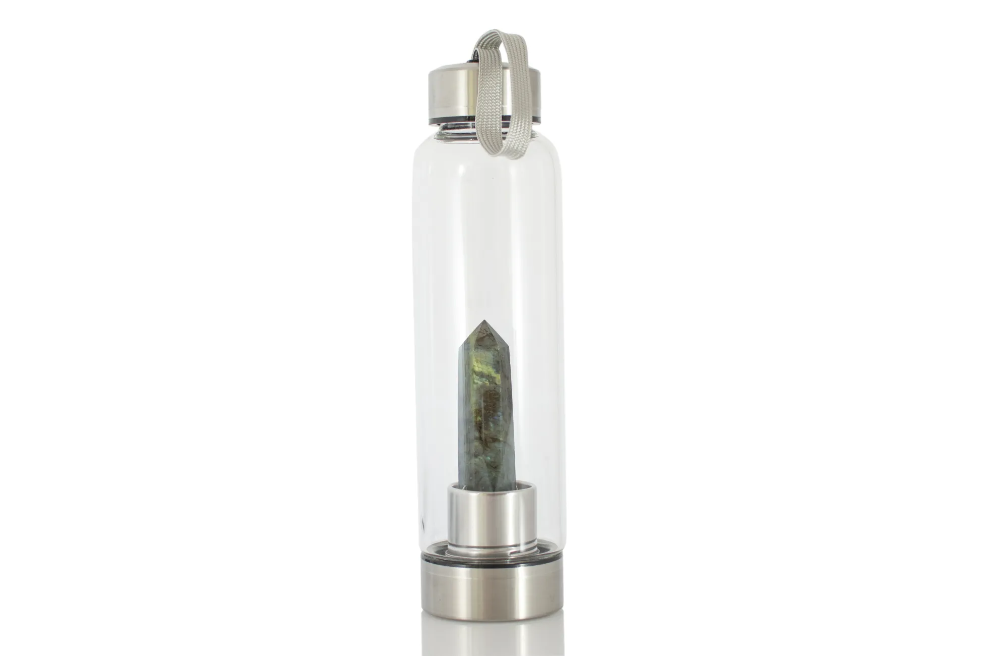 Wasserflasche mit Labradorit